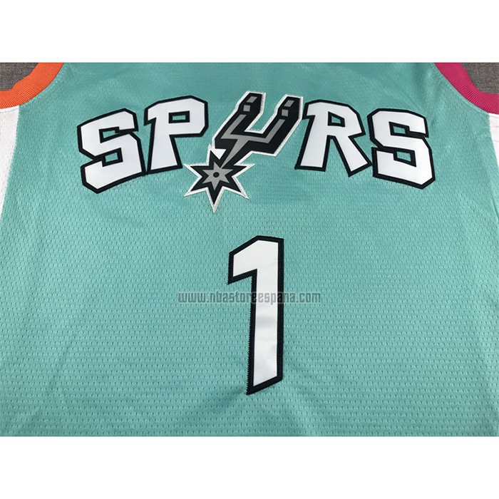 Camiseta San Antonio Spurs Victor Wembanyama NO 1 Ciudad 2022-23 Verde